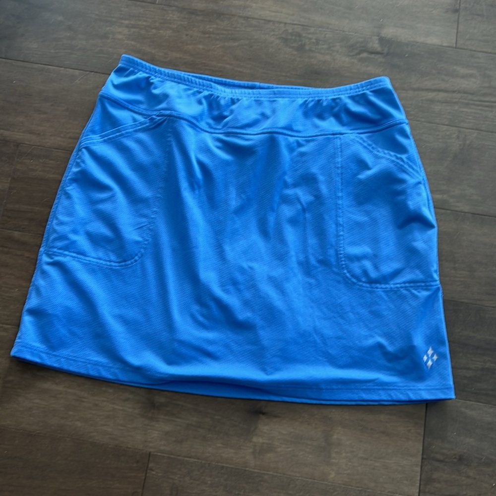 Jofit Skirt Skort Size XL Blue Pull On Stretch Golf Tennis Pickleball